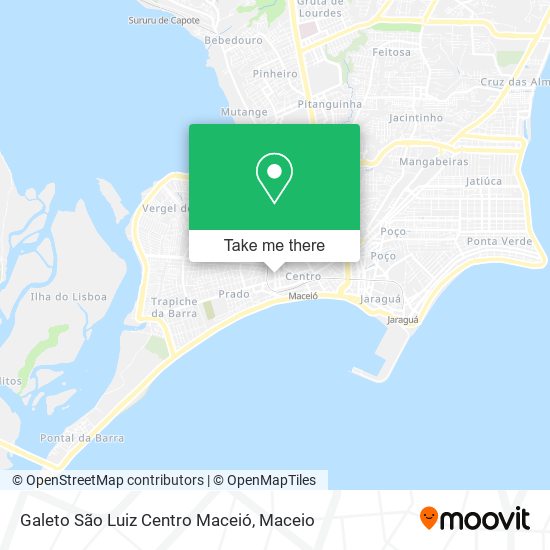 Mapa Galeto São Luiz Centro Maceió