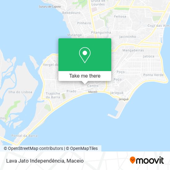 Lava Jato Independência map