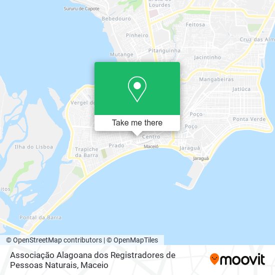 Associação Alagoana dos Registradores de Pessoas Naturais map