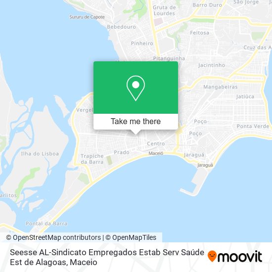 Seesse AL-Sindicato Empregados Estab Serv Saúde Est de Alagoas map