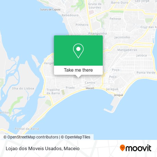 Lojao dos Moveis Usados map