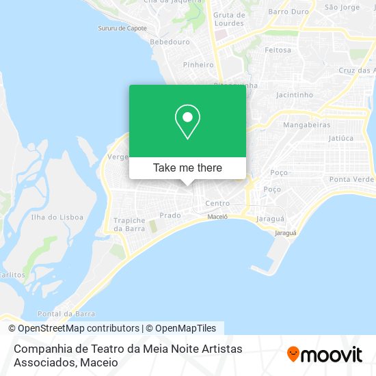 Companhia de Teatro da Meia Noite Artistas Associados map