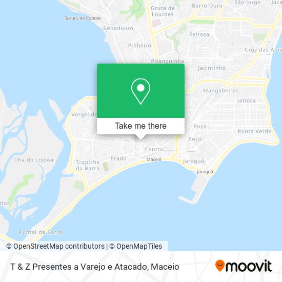T & Z Presentes a Varejo e Atacado map