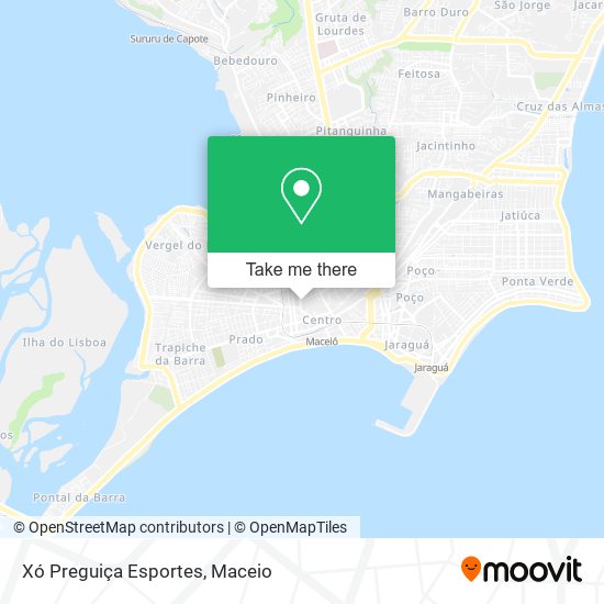 Xó Preguiça Esportes map