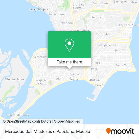 Mercadão das Miudezas e Papelaria map