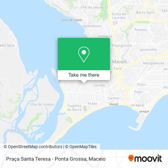 Mapa Praça Santa Teresa - Ponta Grossa