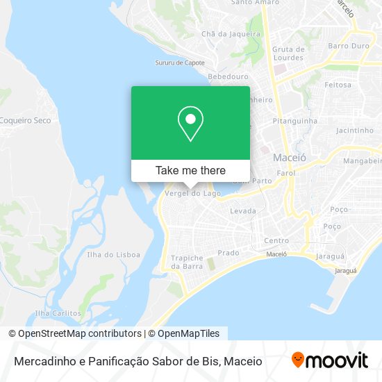 Mapa Mercadinho e Panificação Sabor de Bis