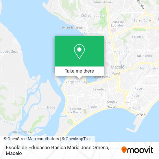 Mapa Escola de Educacao Basica Maria Jose Omena