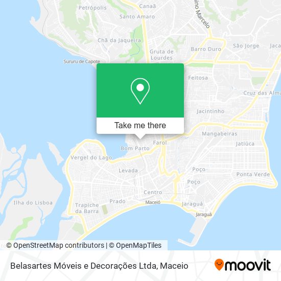 Belasartes Móveis e Decorações Ltda map