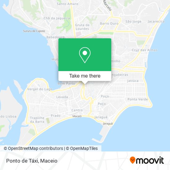 Ponto de Táxi map