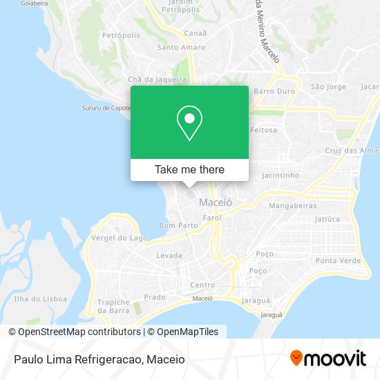 Paulo Lima Refrigeracao map