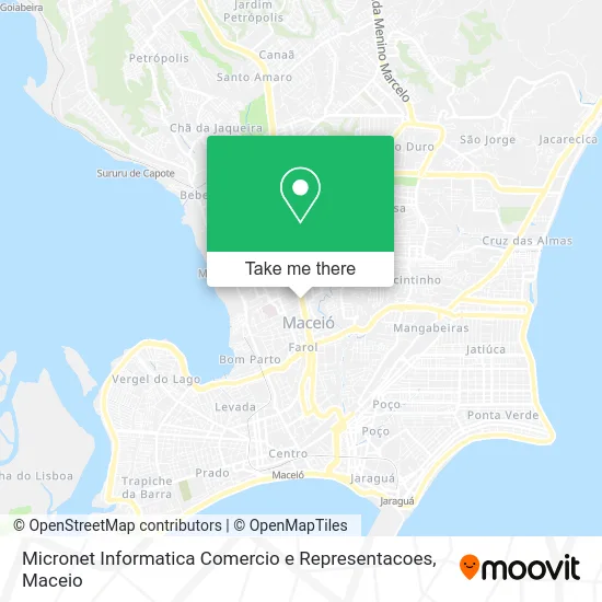 Micronet Informatica Comercio e Representacoes map