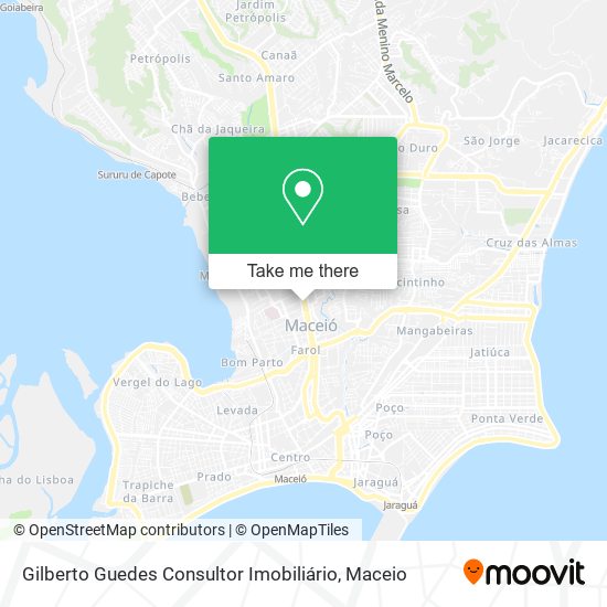 Mapa Gilberto Guedes Consultor Imobiliário
