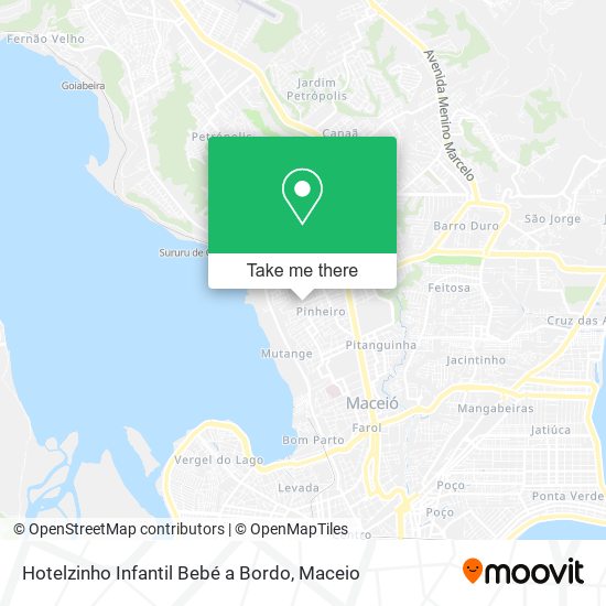 Mapa Hotelzinho Infantil Bebé a Bordo