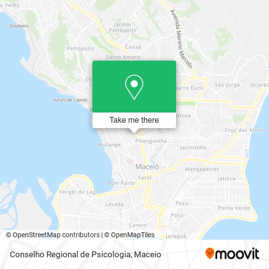 Conselho Regional de Psicologia map
