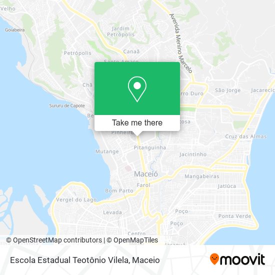 Mapa Escola Estadual Teotônio Vilela