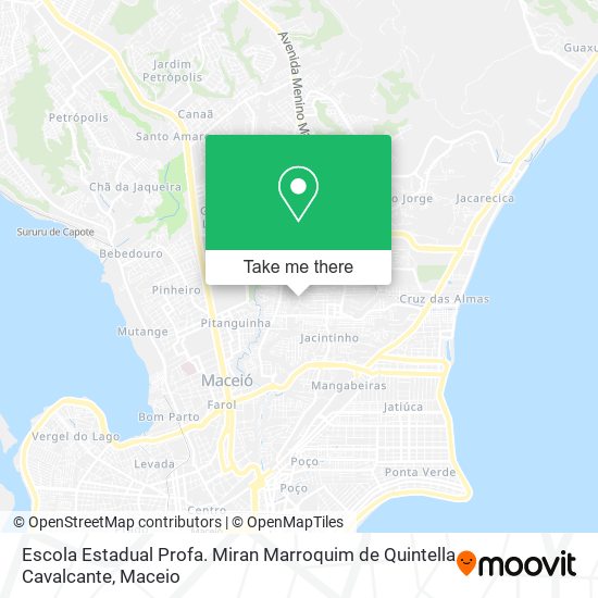 Mapa Escola Estadual Profa. Miran Marroquim de Quintella Cavalcante