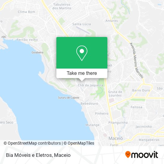 Bia Móveis e Eletros map