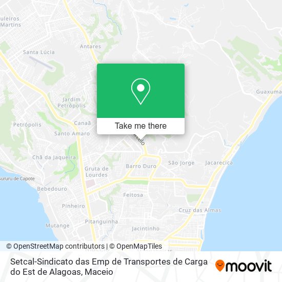 Mapa Setcal-Sindicato das Emp de Transportes de Carga do Est de Alagoas