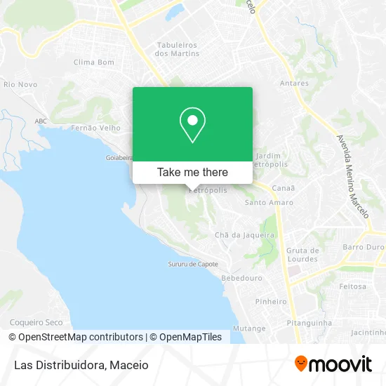 Las Distribuidora map