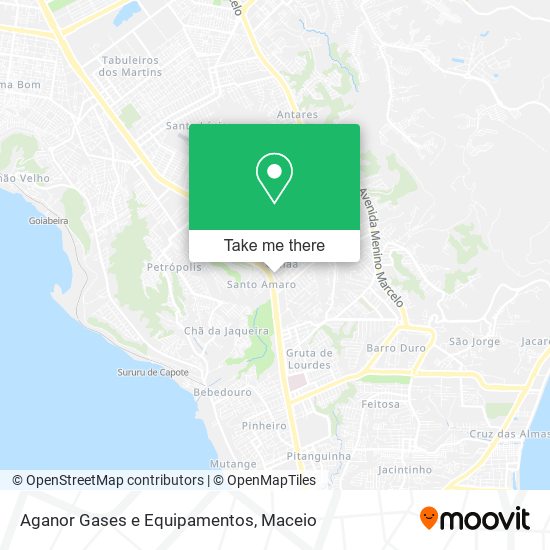 Aganor Gases e Equipamentos map
