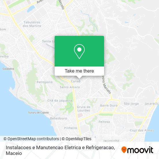 Instalacoes e Manutencao Eletrica e Refrigeracao map