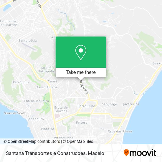 Santana Transportes e Construcoes map