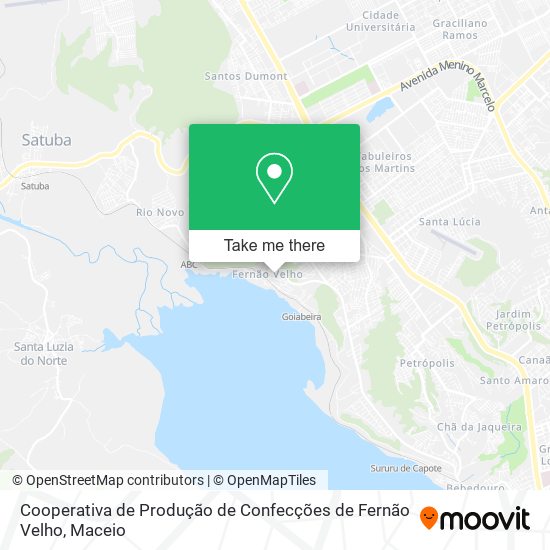 Cooperativa de Produção de Confecções de Fernão Velho map