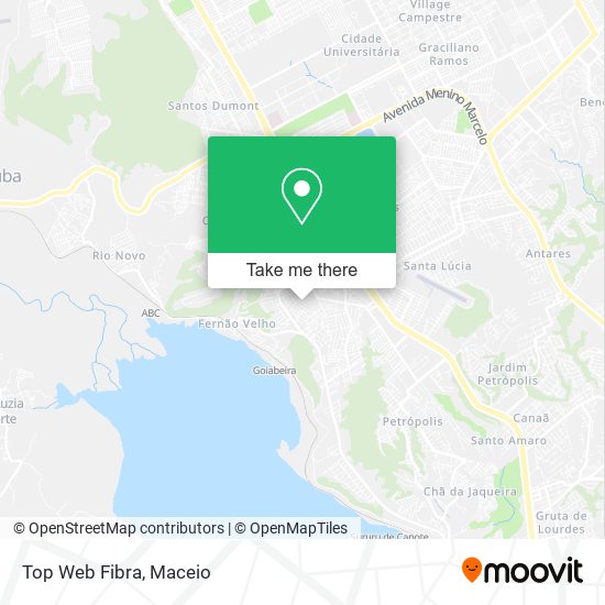 Top Web Fibra map