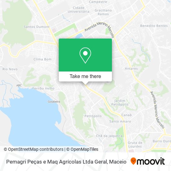 Mapa Pemagri Peças e Maq Agrícolas Ltda Geral