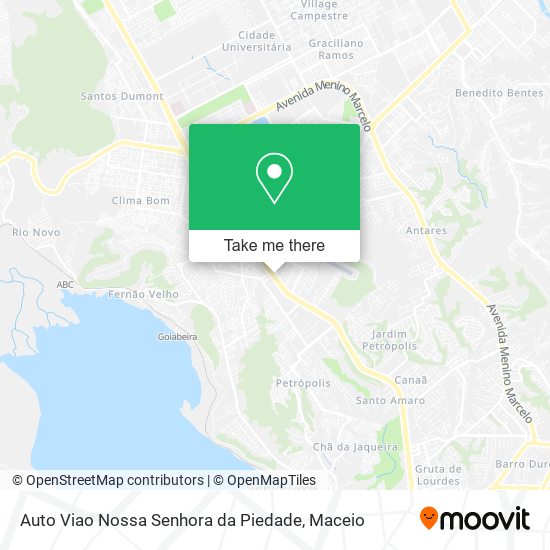 Mapa Auto Viao Nossa Senhora da Piedade