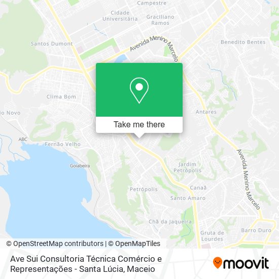 Mapa Ave Sui Consultoria Técnica Comércio e Representações - Santa Lúcia