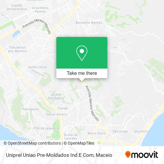 Mapa Uniprel Uniao Pre-Moldados Ind.E Com