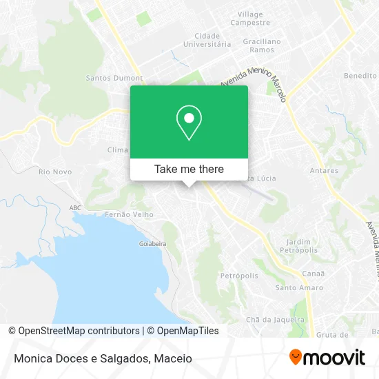 Monica Doces e Salgados map