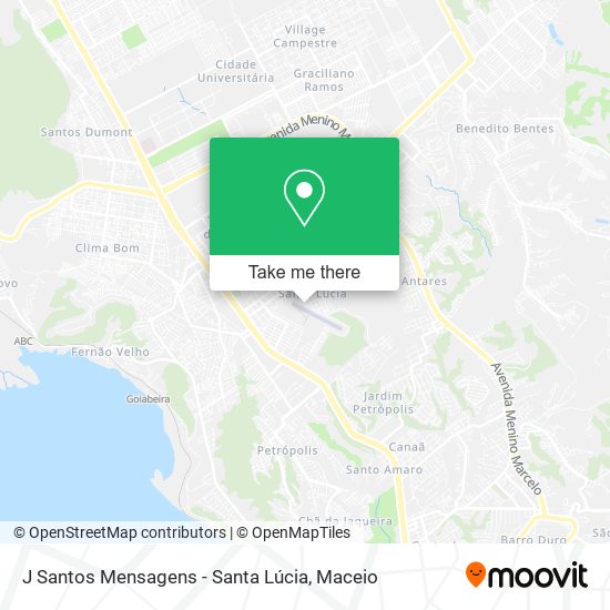 Mapa J Santos Mensagens - Santa Lúcia