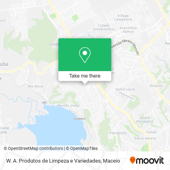 W. A. Produtos de Limpeza e Variedades map