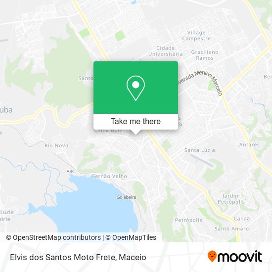 Elvis dos Santos Moto Frete map