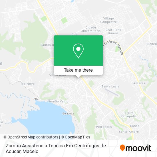 Zumba Assistencia Tecnica Em Centrifugas de Acucar map