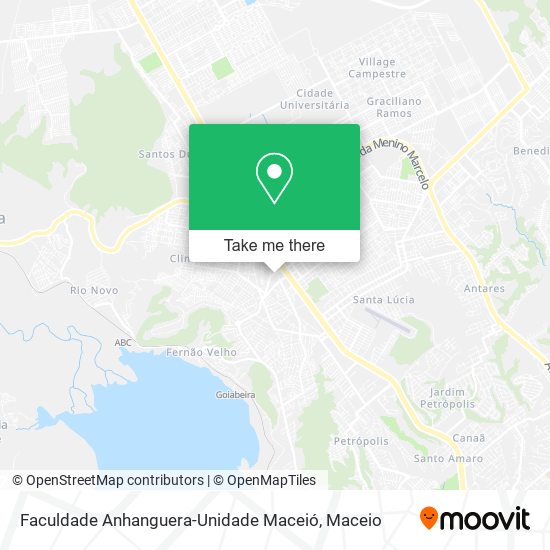 Mapa Faculdade Anhanguera-Unidade Maceió