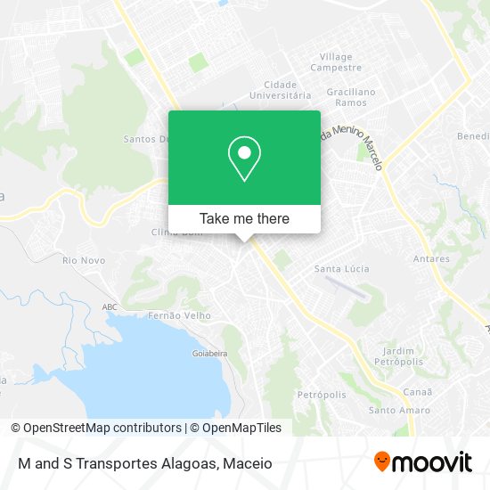 Mapa M and S Transportes Alagoas
