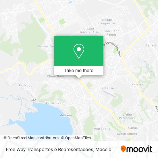 Free Way Transportes e Representacoes map