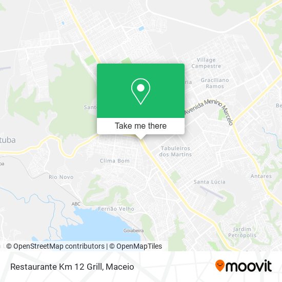 Mapa Restaurante Km 12 Grill