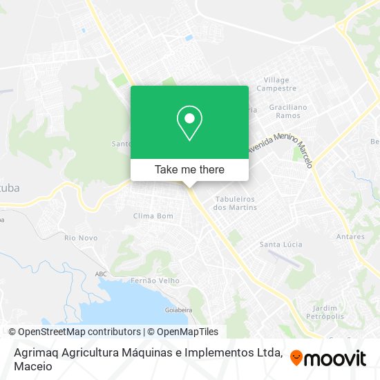 Mapa Agrimaq Agricultura Máquinas e Implementos Ltda