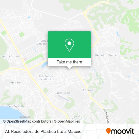 AL Recicladora de Plástico Ltda map