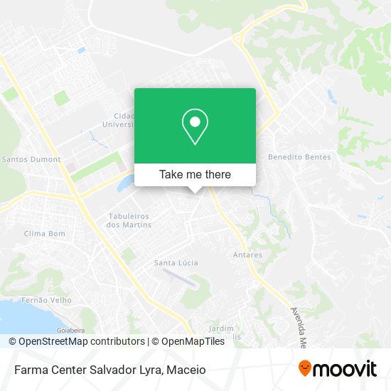 Farma Center Salvador Lyra map