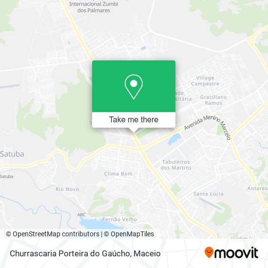 Mapa Churrascaria Porteira do Gaúcho