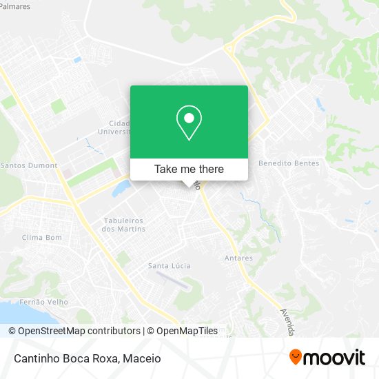 Mapa Cantinho Boca Roxa