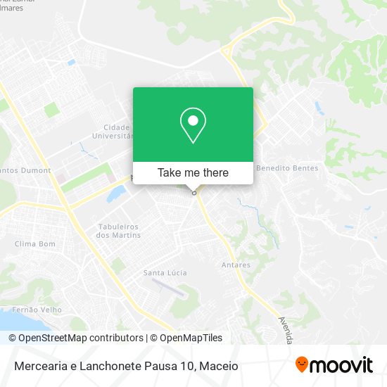 Mapa Mercearia e Lanchonete Pausa 10