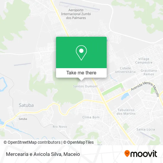 Mercearia e Avicola Silva map
