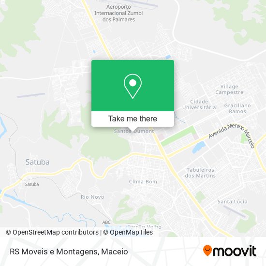 RS Moveis e Montagens map